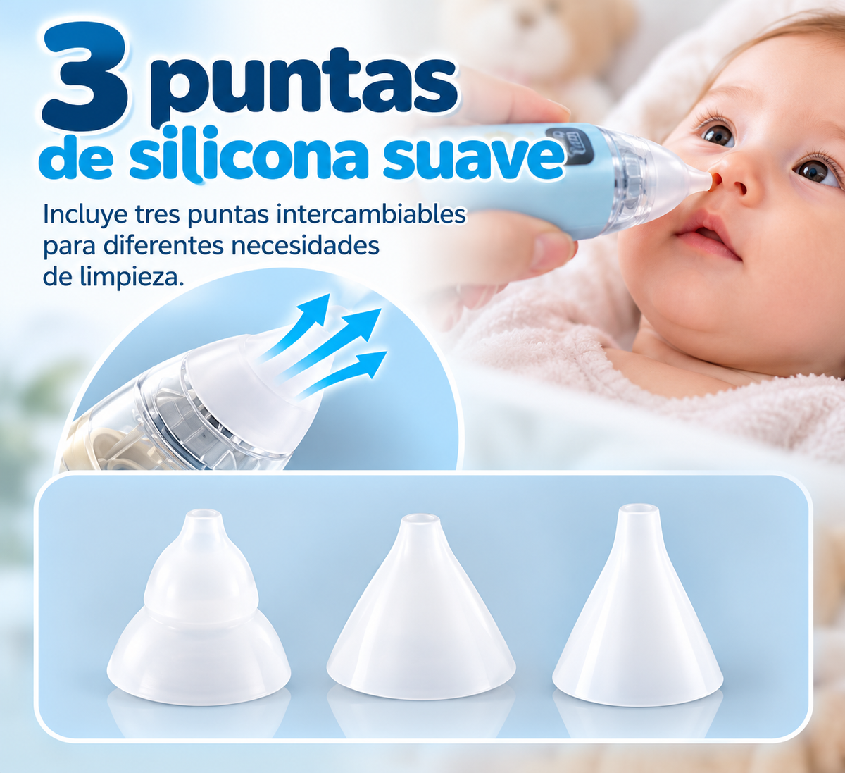 Aspirador Nasal Electrico 4 Niveles