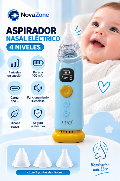 Aspirador Nasal Electrico 4 Niveles