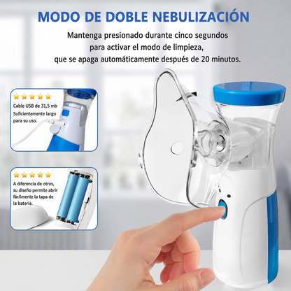 NebuliMax™ | Nebulizador Portátil Recargable