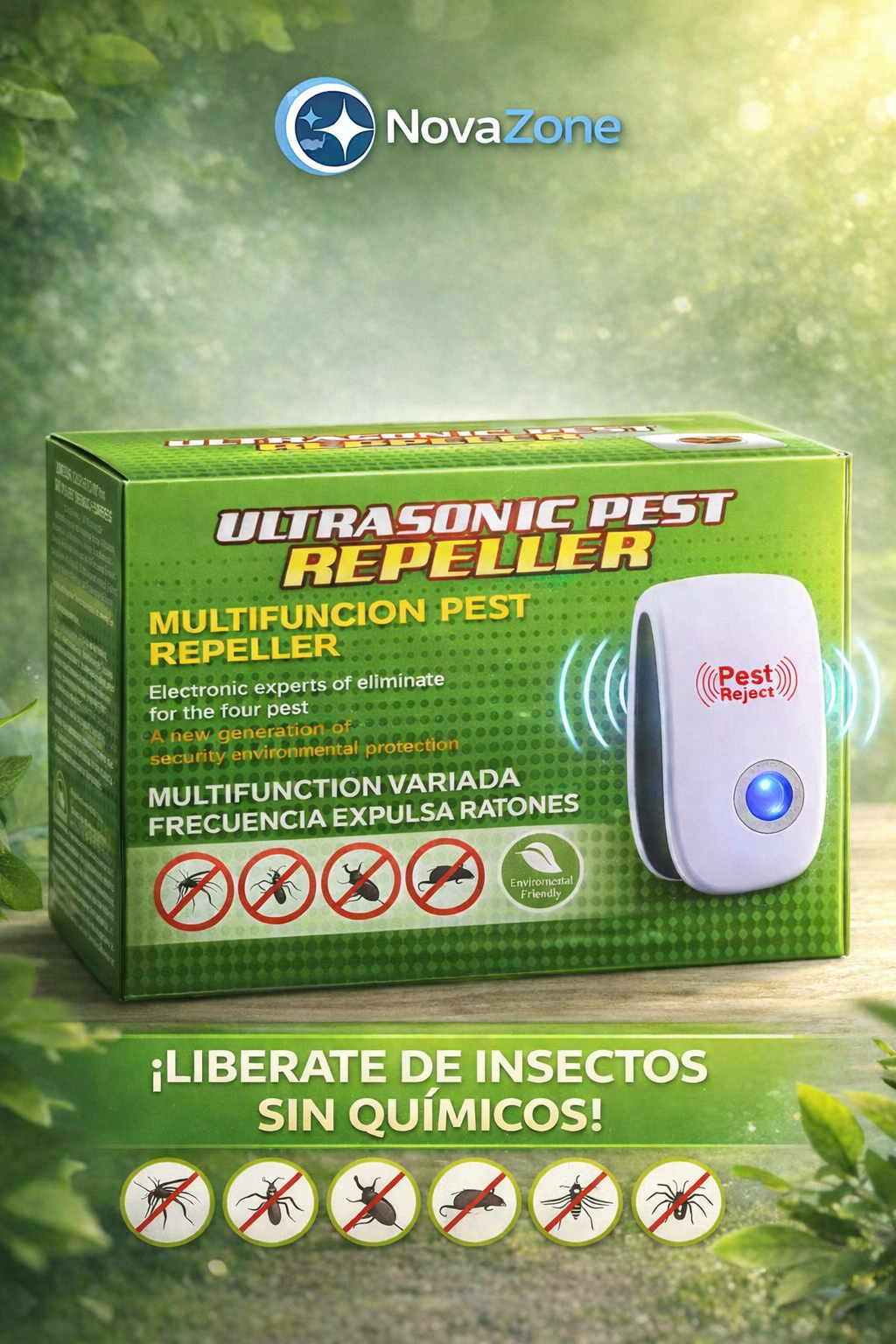Repelente Ultasónico Pest Reject