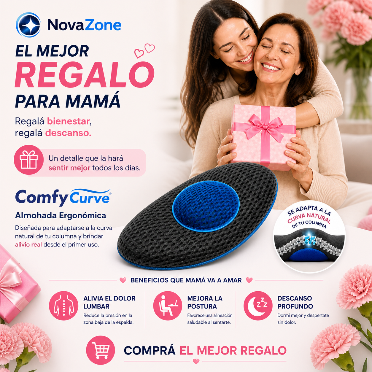 Almohada Ergonomica Comfy Curve